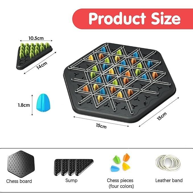 Triangle Chess Chain Set – Creative Mind Game for Kids & Adults