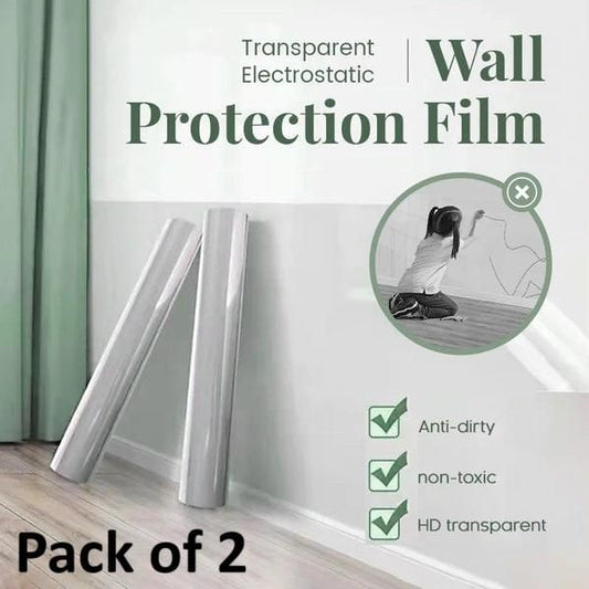 Transparent Wall Scratch Protector – Removable Electrostatic Film | BOGO Offer
