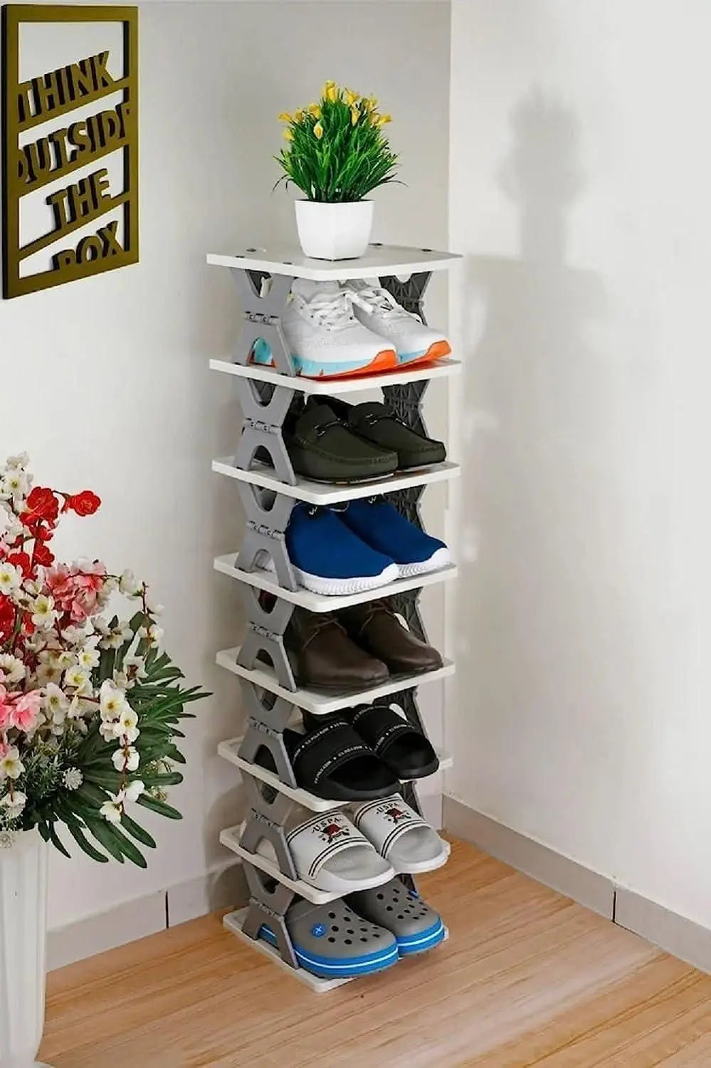 Smart Foldable Shoes Tier Shoe Rack